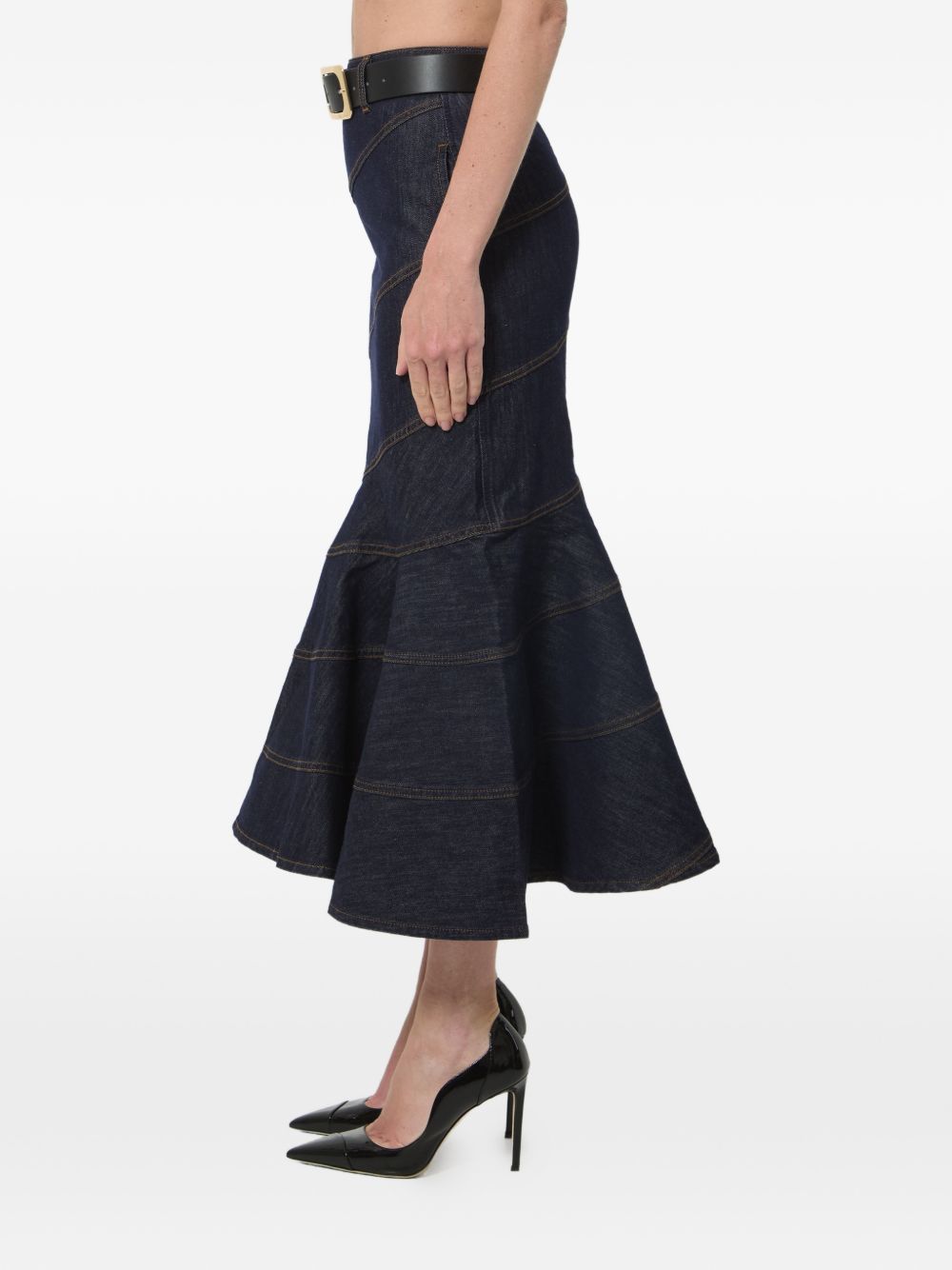 Gonna midi denim 