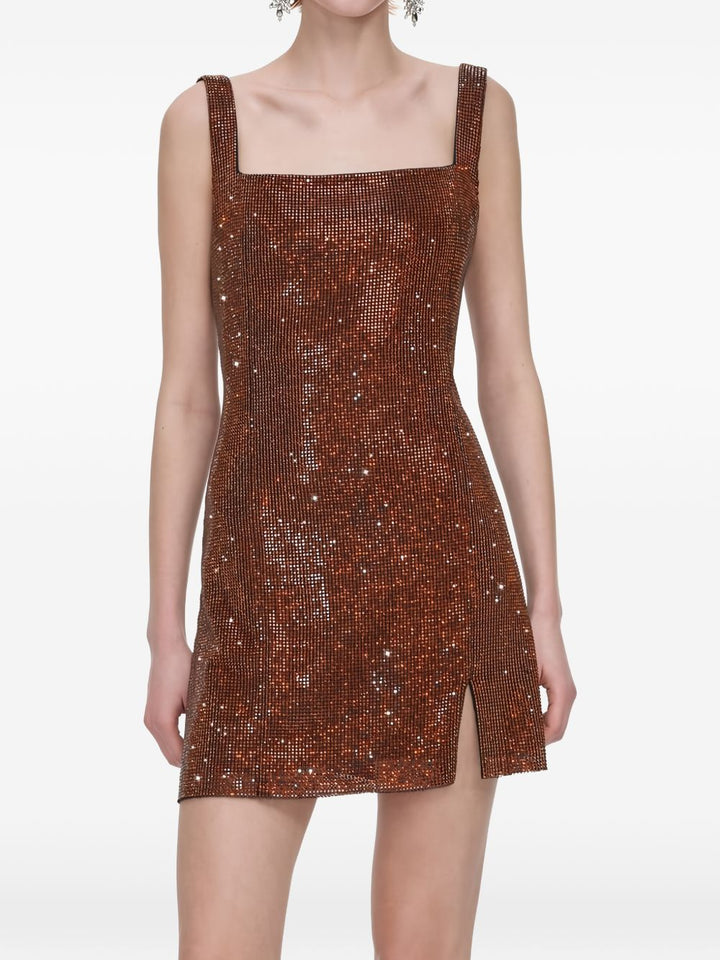 Abito corto con strass 