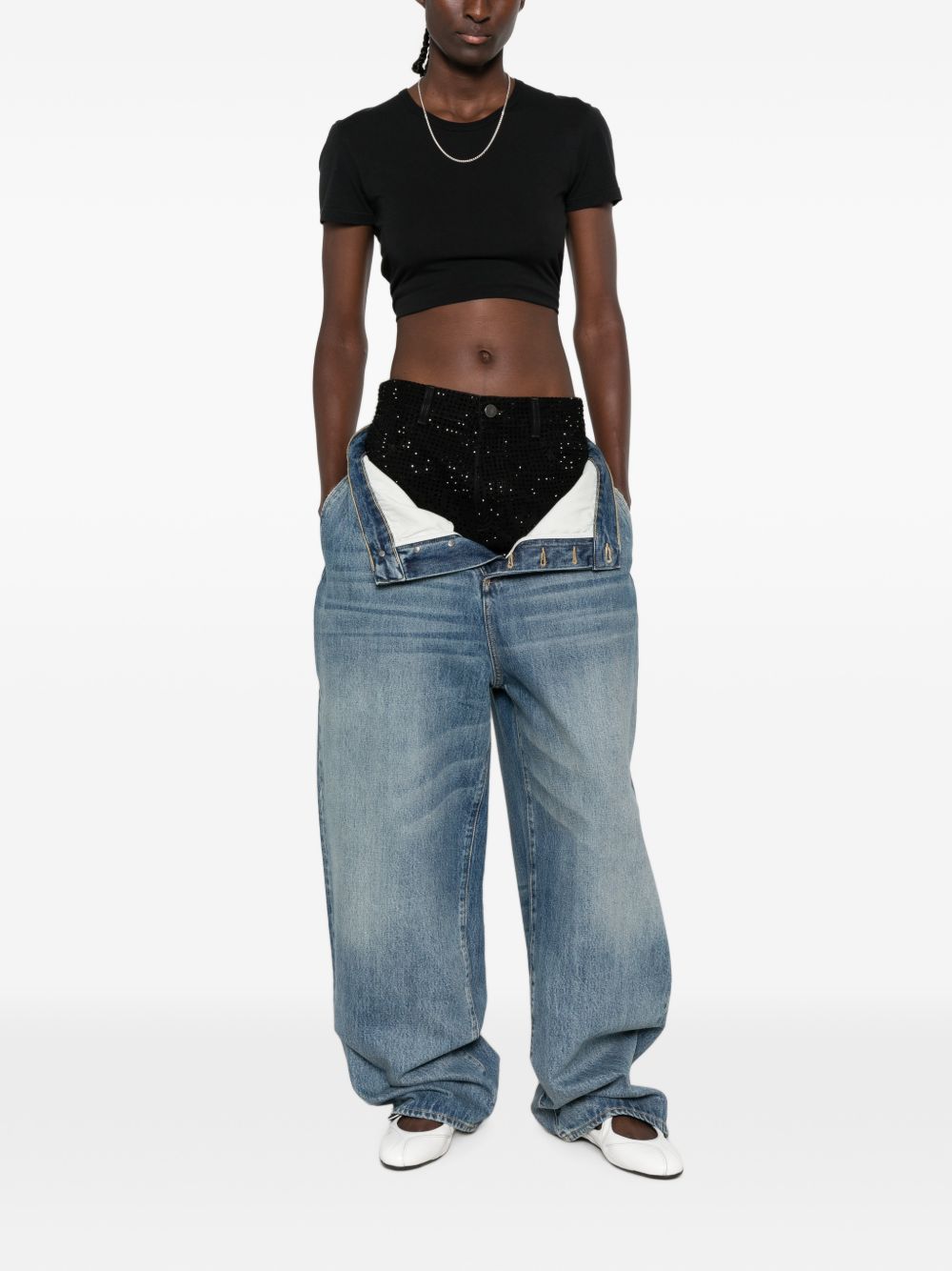Jeans con decorazione 
