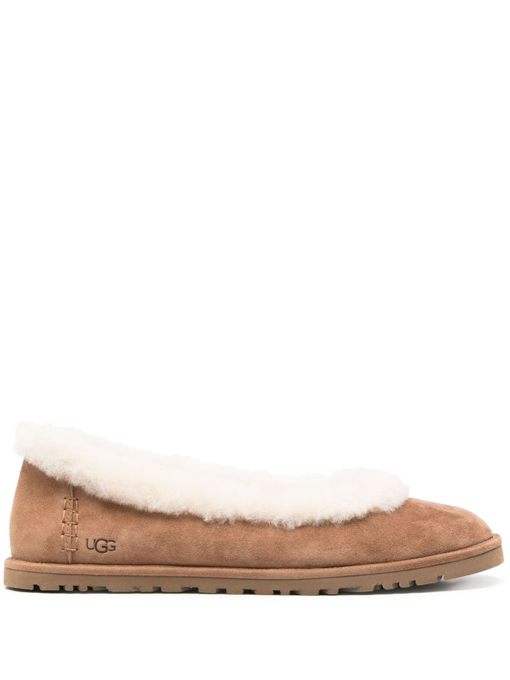 Ballerine Zora in pelle scamosciata 