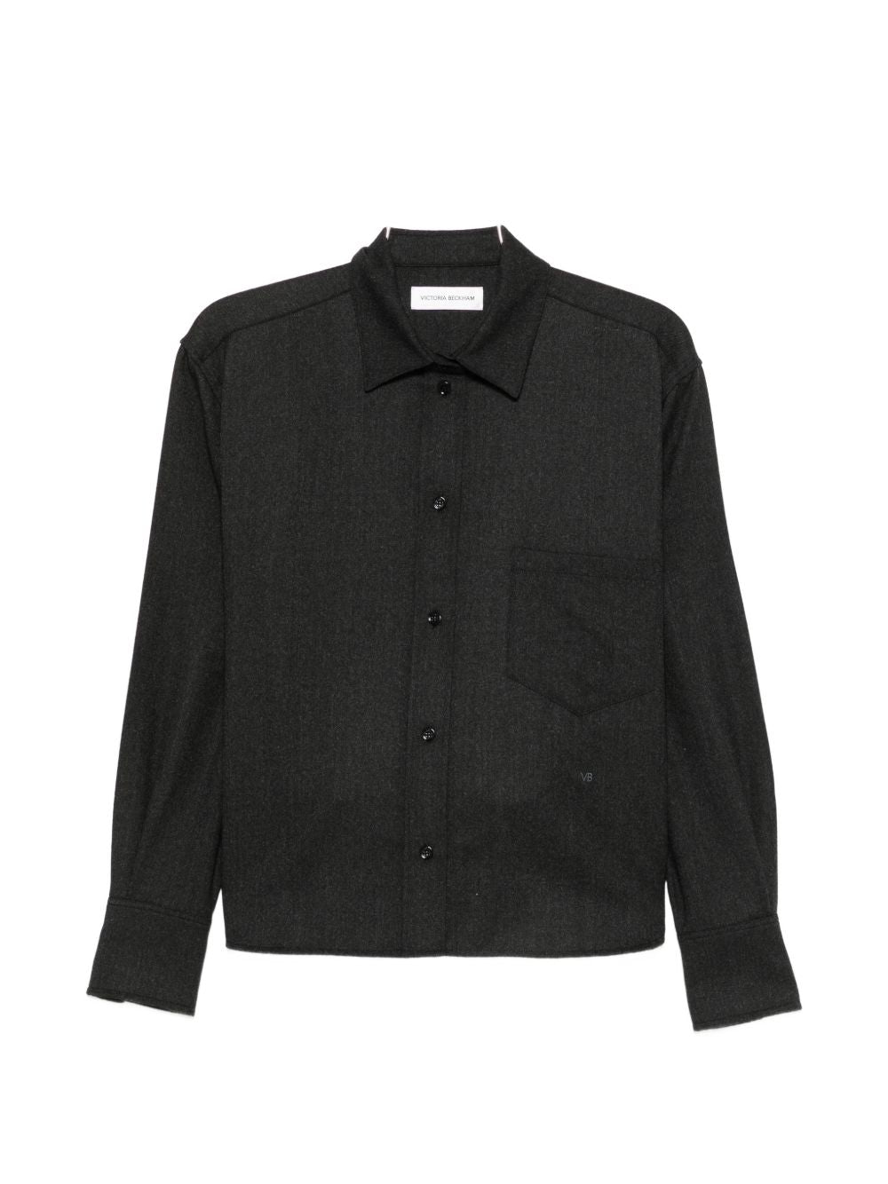 Camicia crop con ricamo 