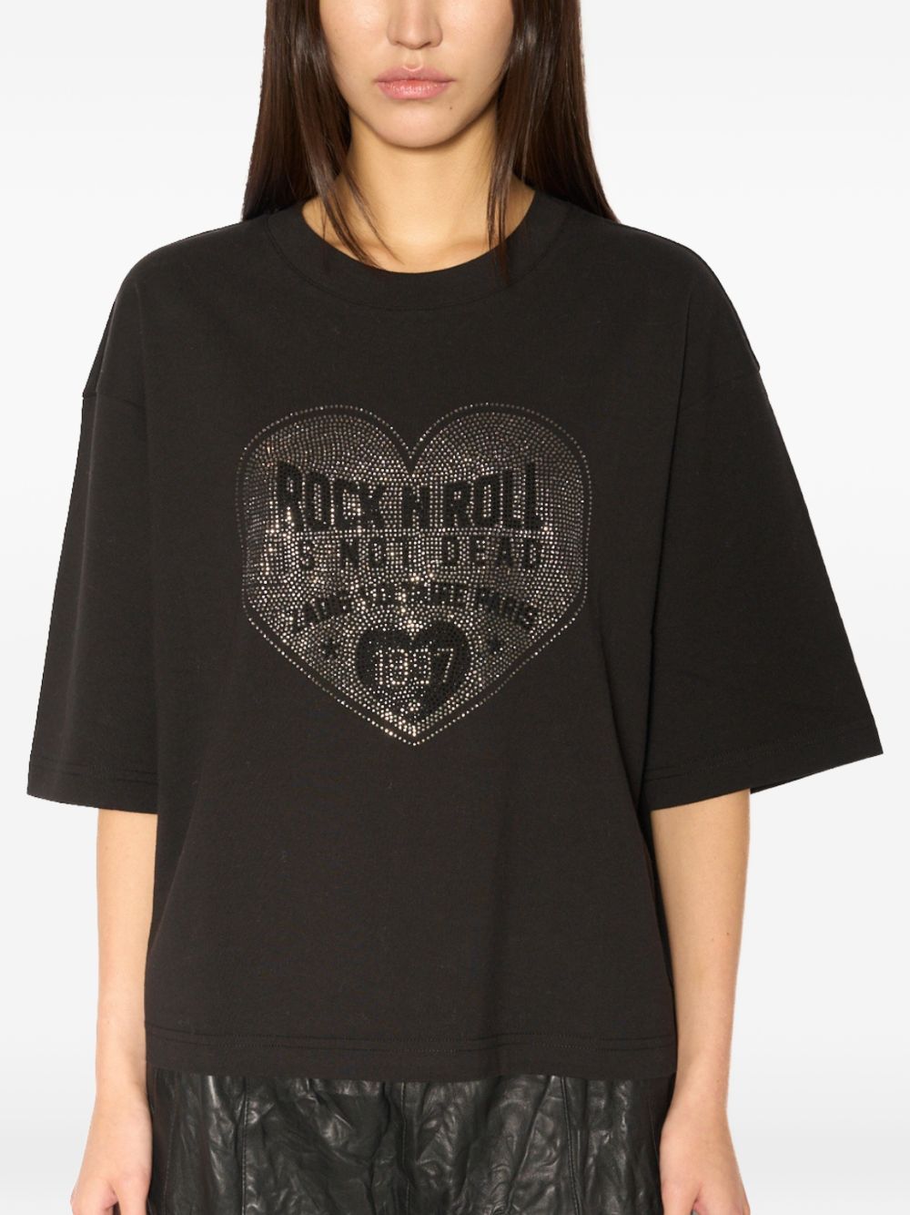 T-shirt Taida BC Heart con strass 