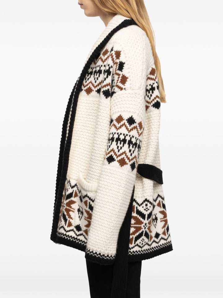 Cardigan con cintura 