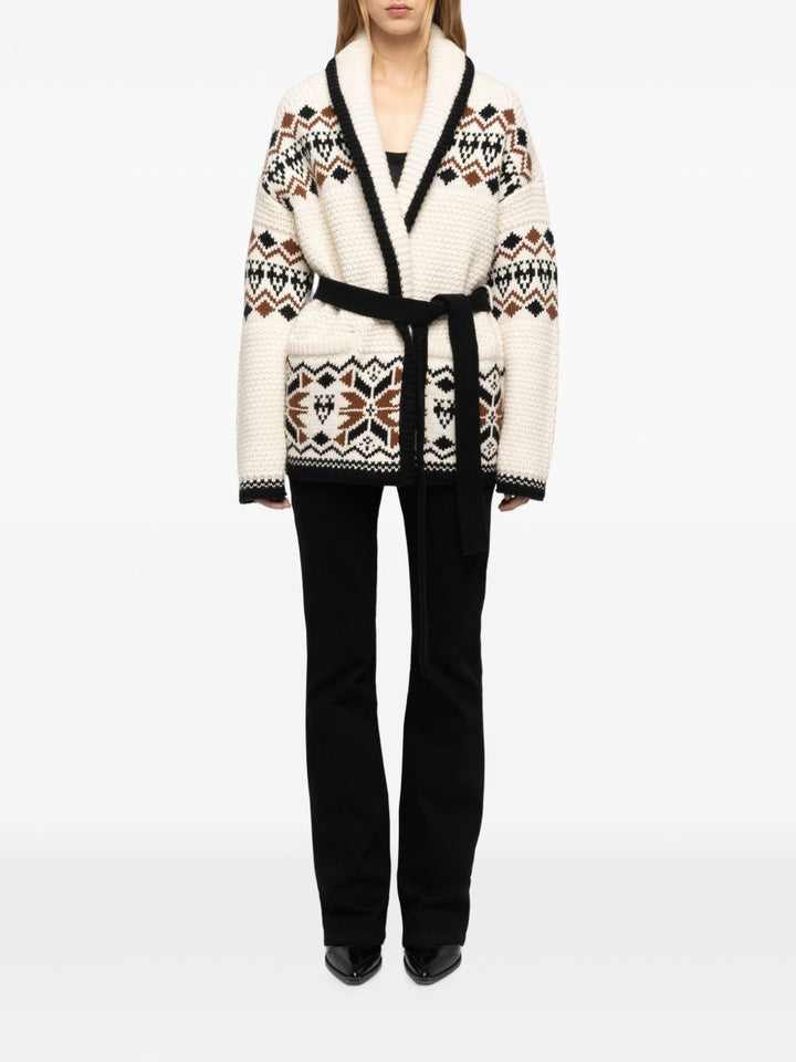 Cardigan con cintura 