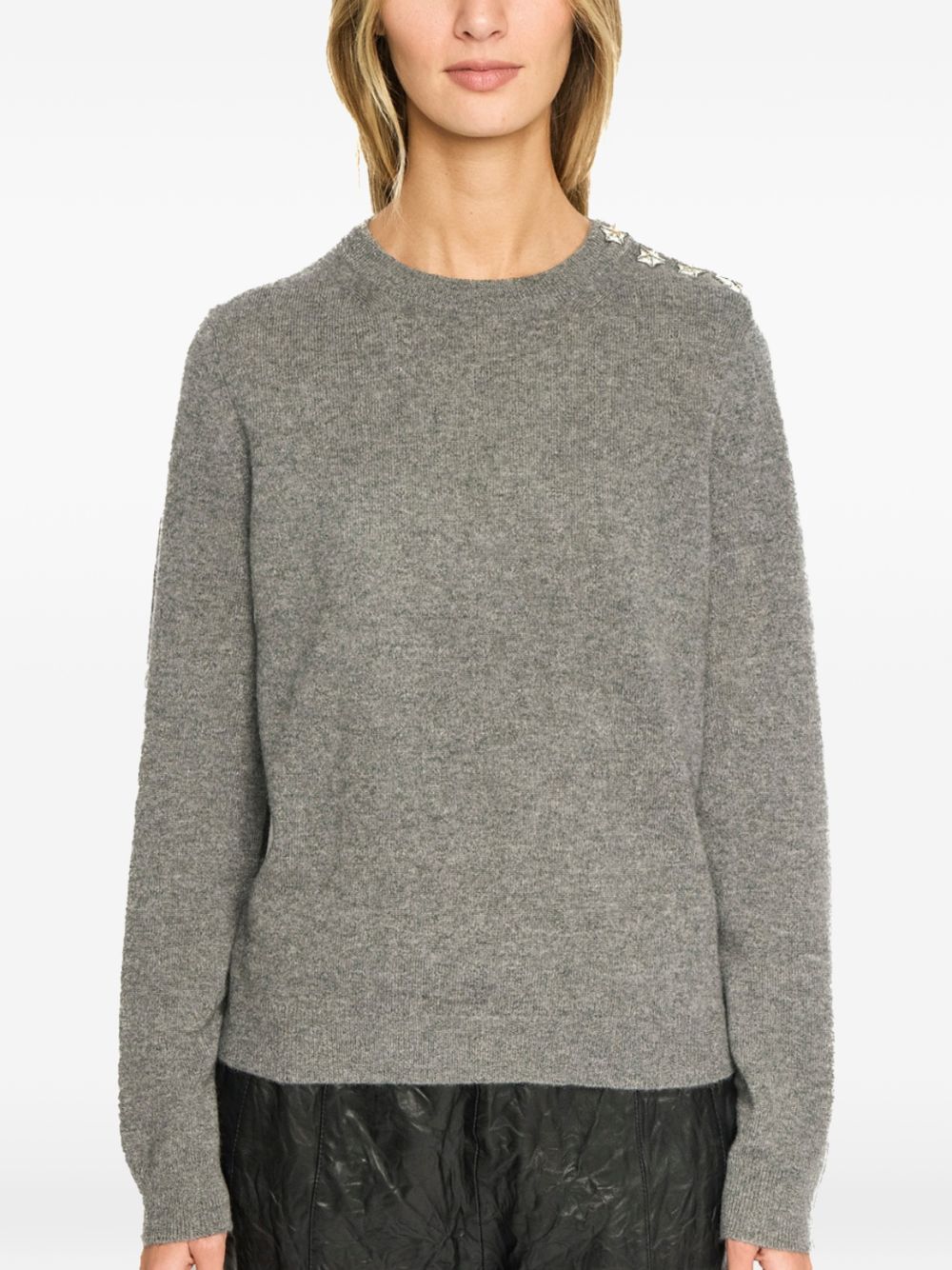 Maglione Cara con borchie 