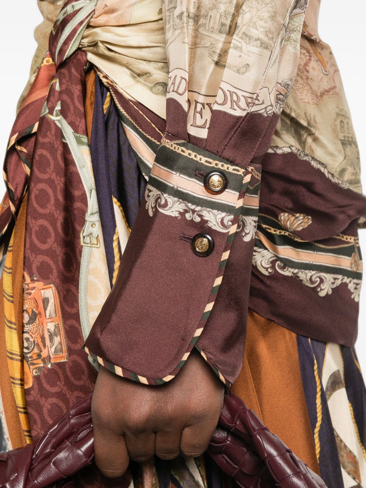 Camicia in seta con stampa 