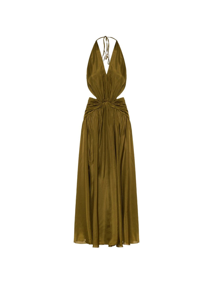 Abito lungo con dettaglio cut-out 