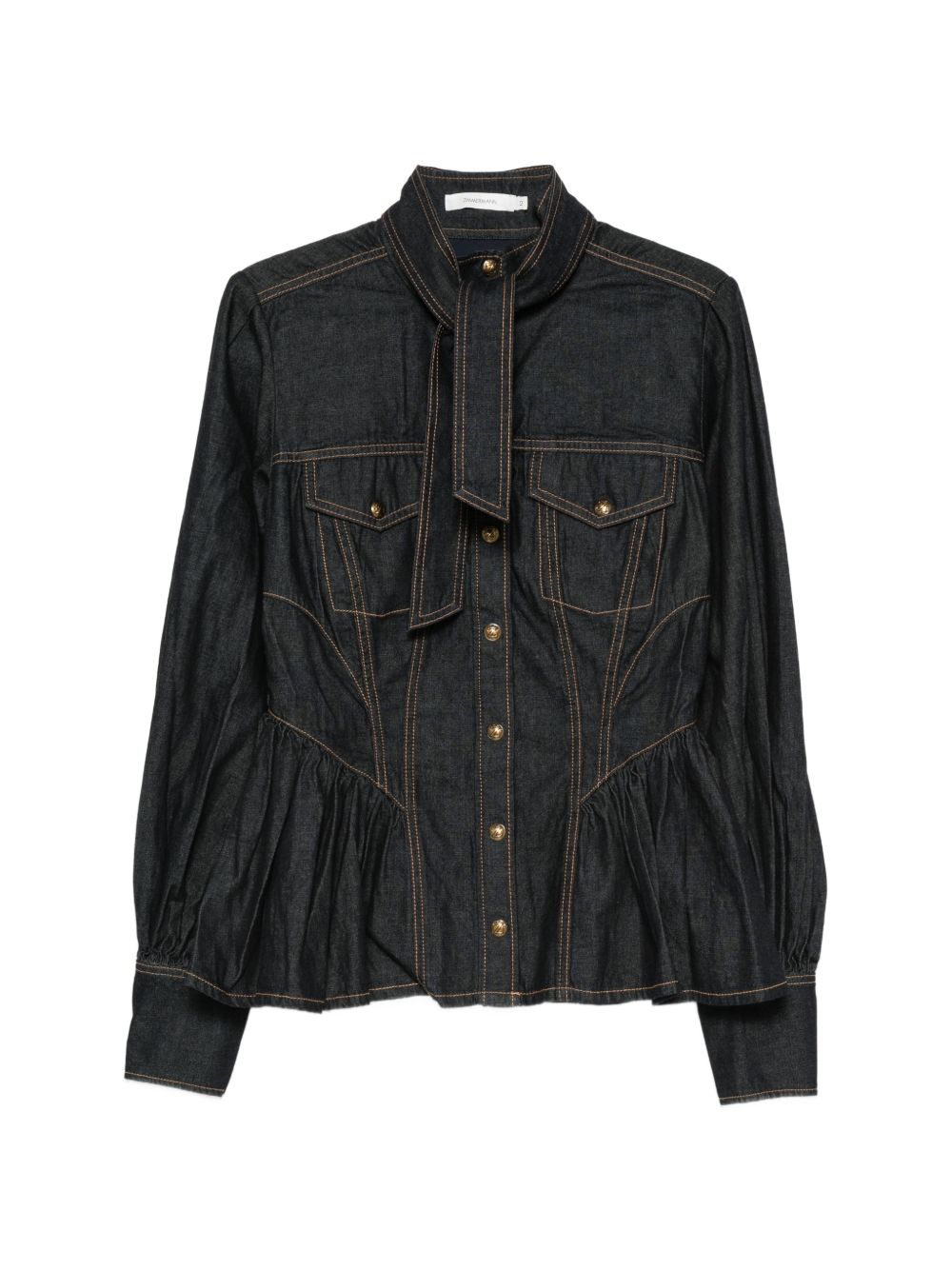 Camicia aderente denim 