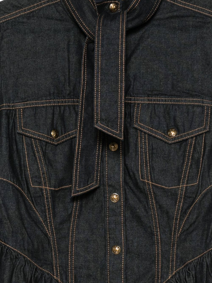 Camicia aderente denim 