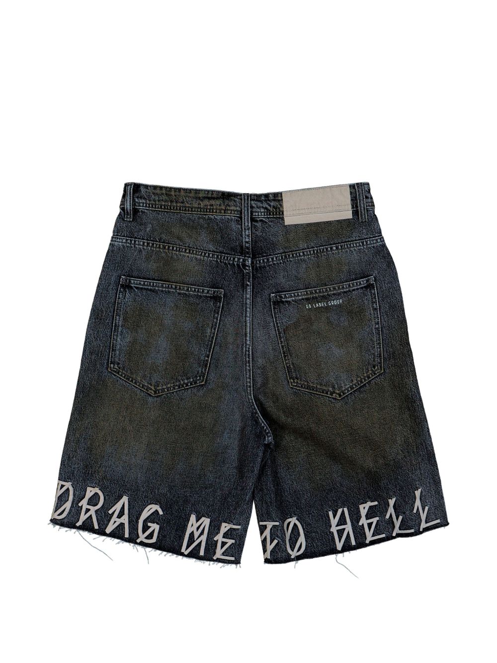 Shorts green a gamba ampia 