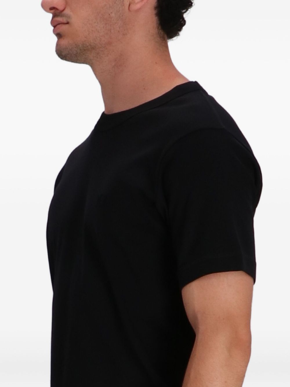 T-shirt nera con logo 
