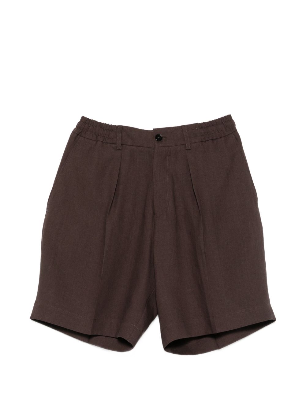 Shorts con pinces cacao 