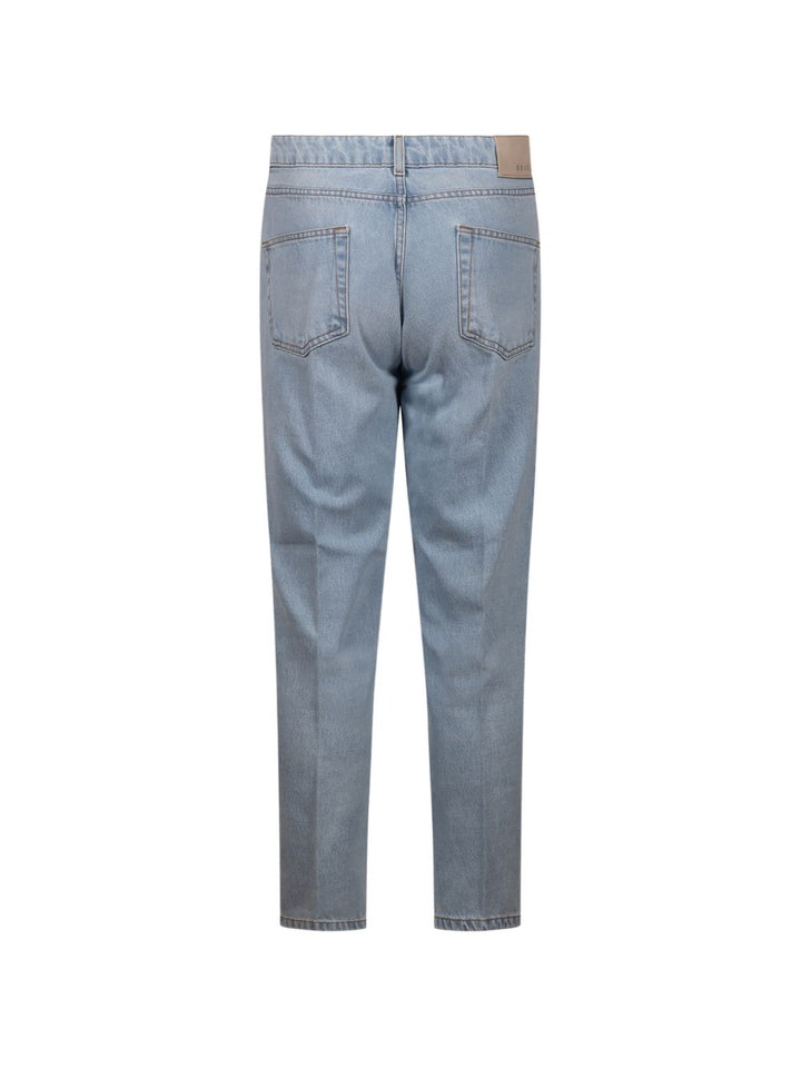 Jeans denim chiaro dritti 