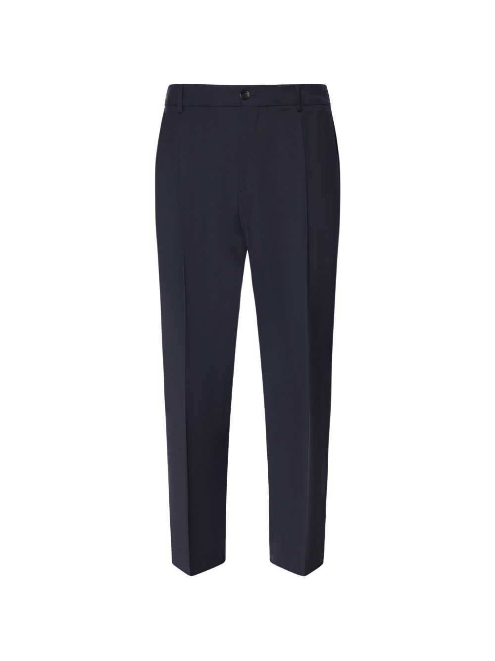Pantaloni plissé blu scuro 