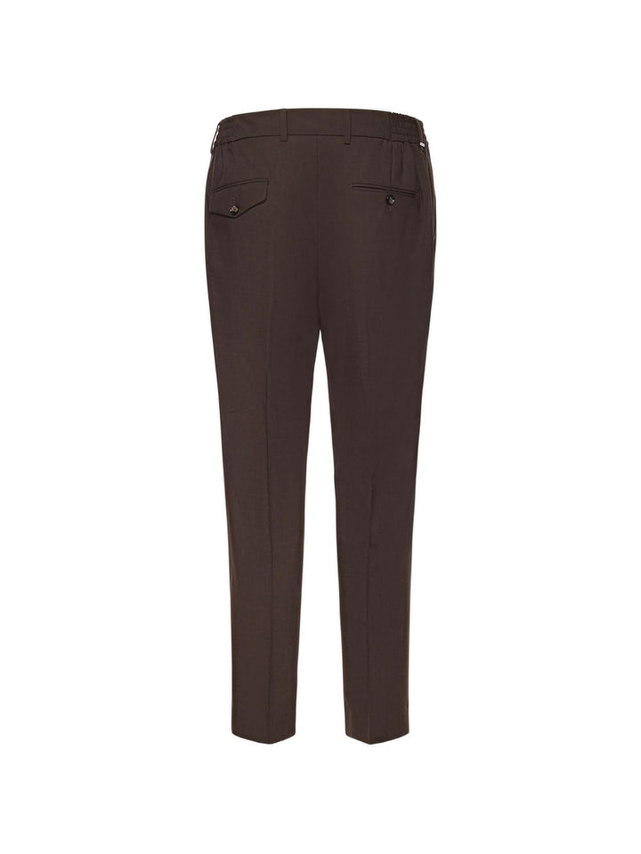 Pantaloni plissé blu scuro 