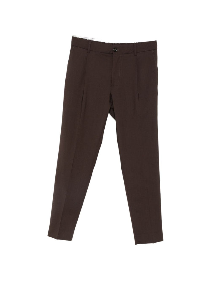 Pantaloni slim fit cacao 