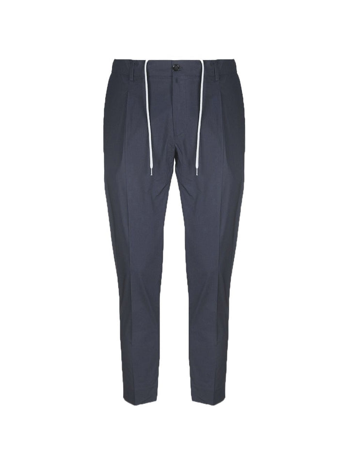 Pantaloni blu scuro con coulisse 