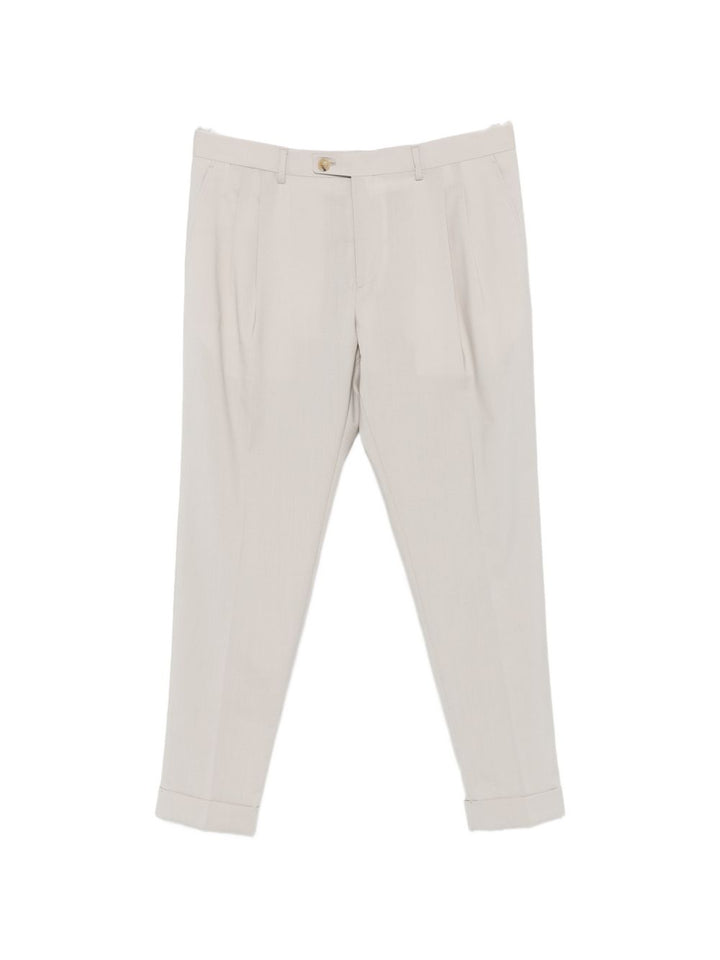 Pantaloni mastice con risvolto 