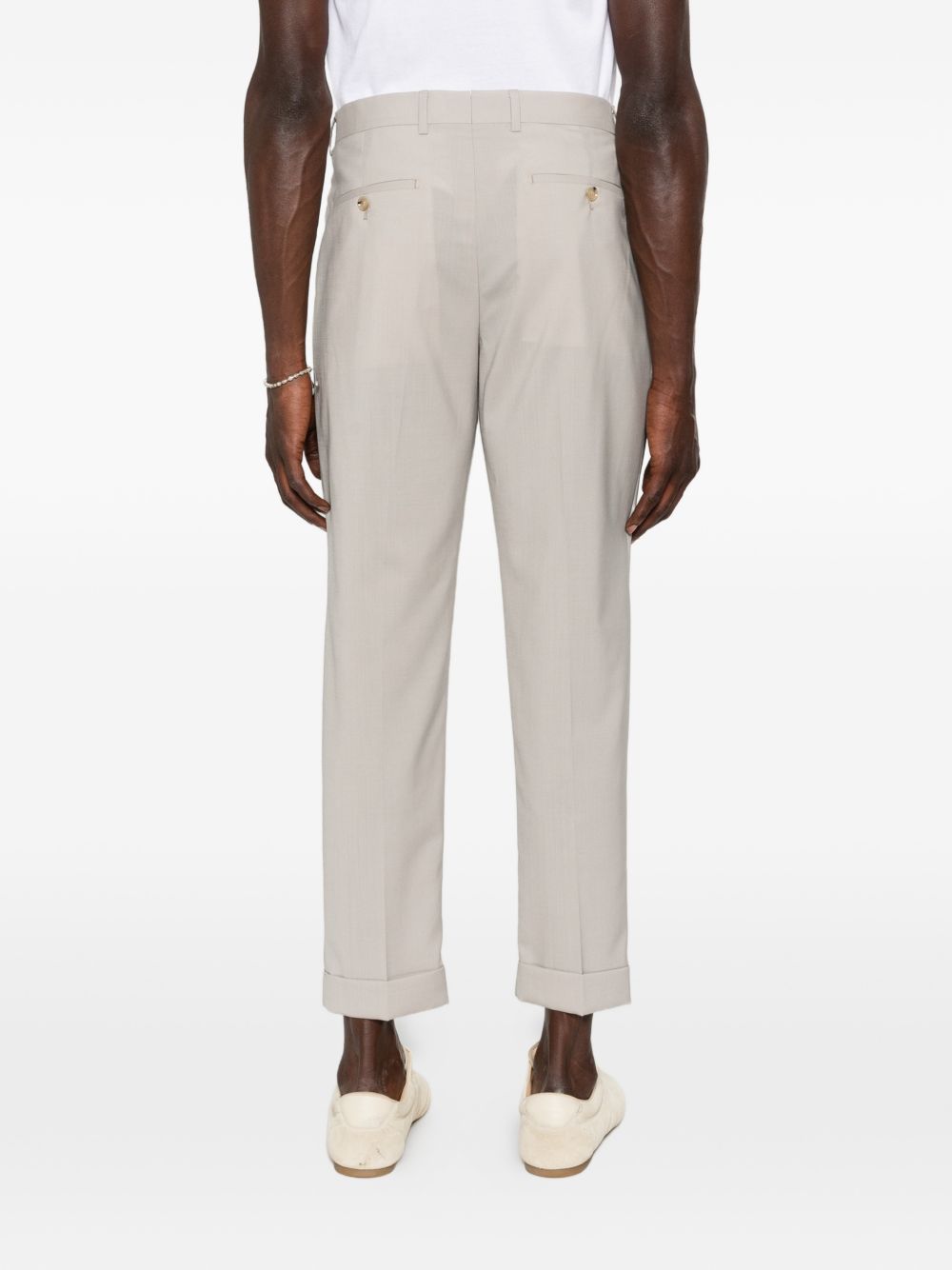 Pantaloni mastice con risvolto 