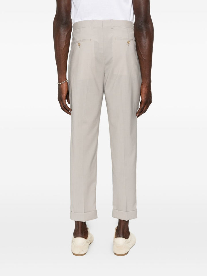 Pantaloni mastice con risvolto 