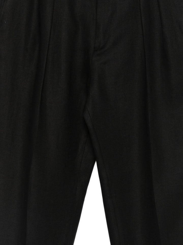 Pantaloni neri plissettato 