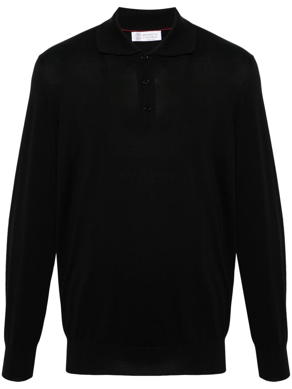 Maglione stile polo nero 