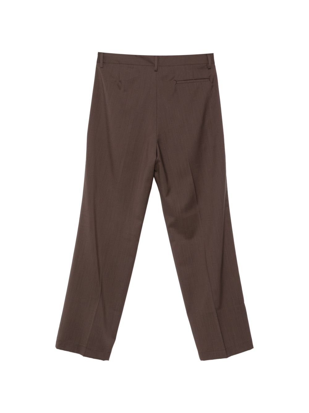 Pantaloni sartoriali marroni con pieghe 