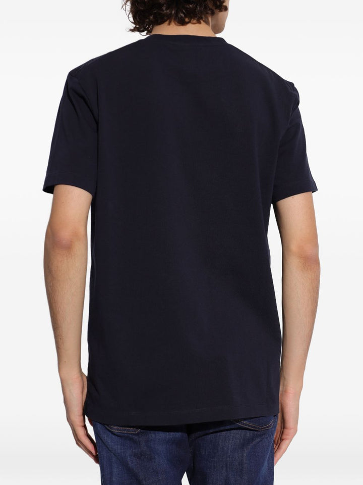 T-shirt blu navy con logo 