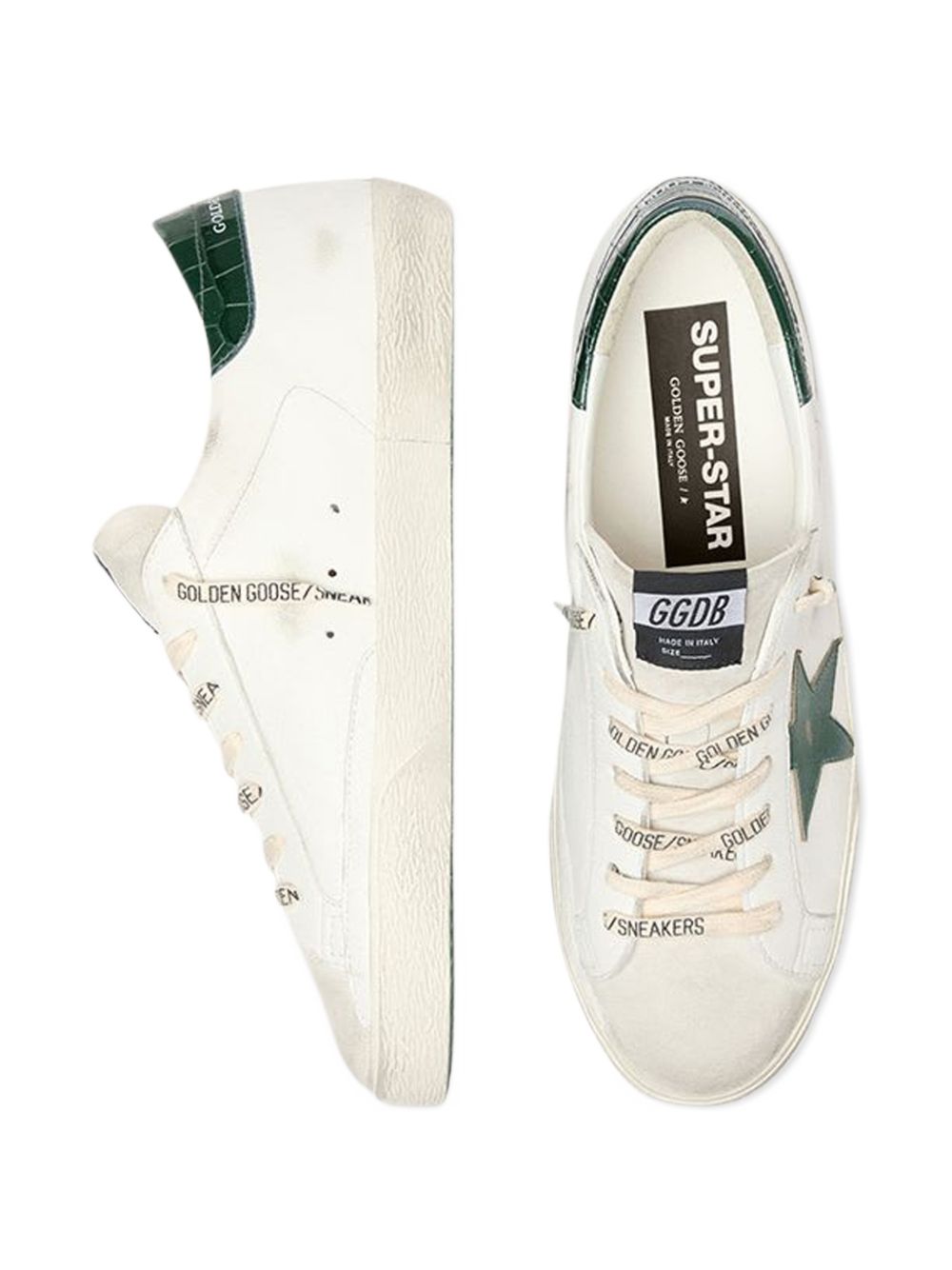 Sneakers Superstar white/green 