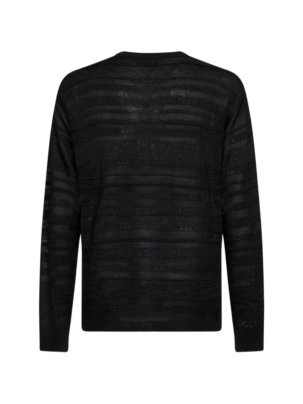 Maglia nera a righe 