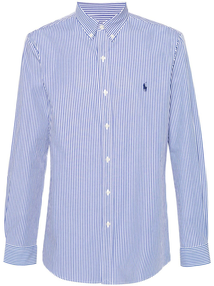 Camicia blu e bianca bottondown a righe 