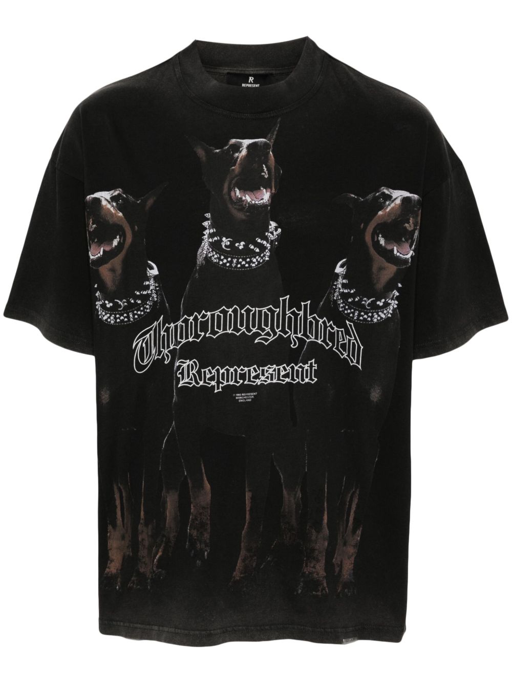 T-shirt nera Thoroughbred 
