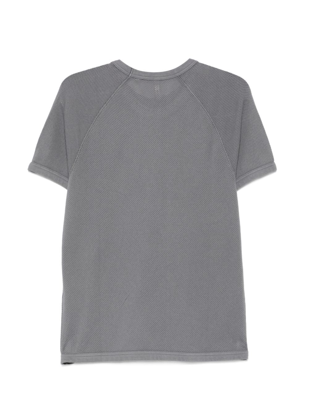 T-shirt grigio textured con maniche raglan 