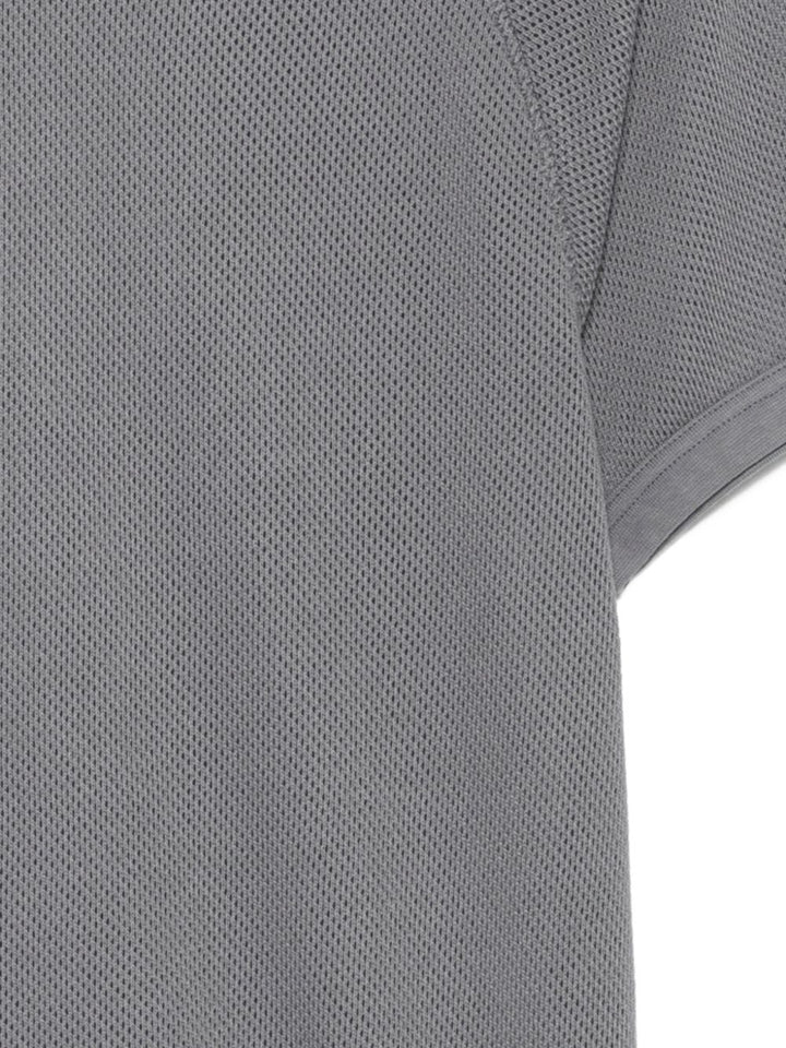 T-shirt grigio textured con maniche raglan 