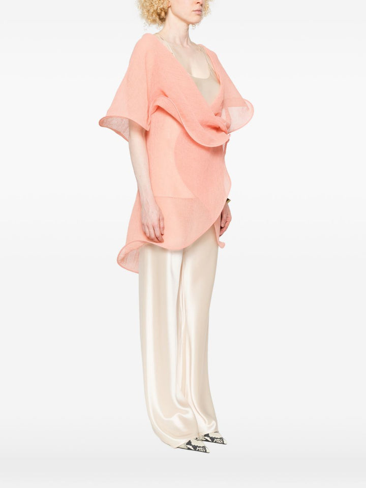 Top drappeggiato 