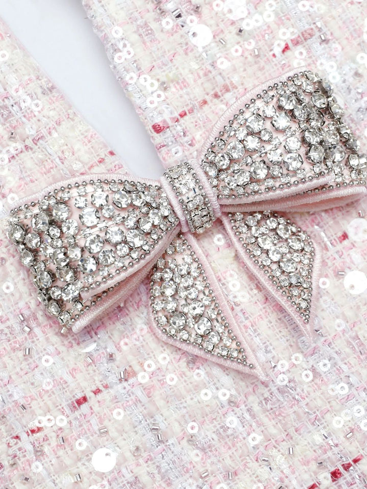 Abito corto con paillettes 