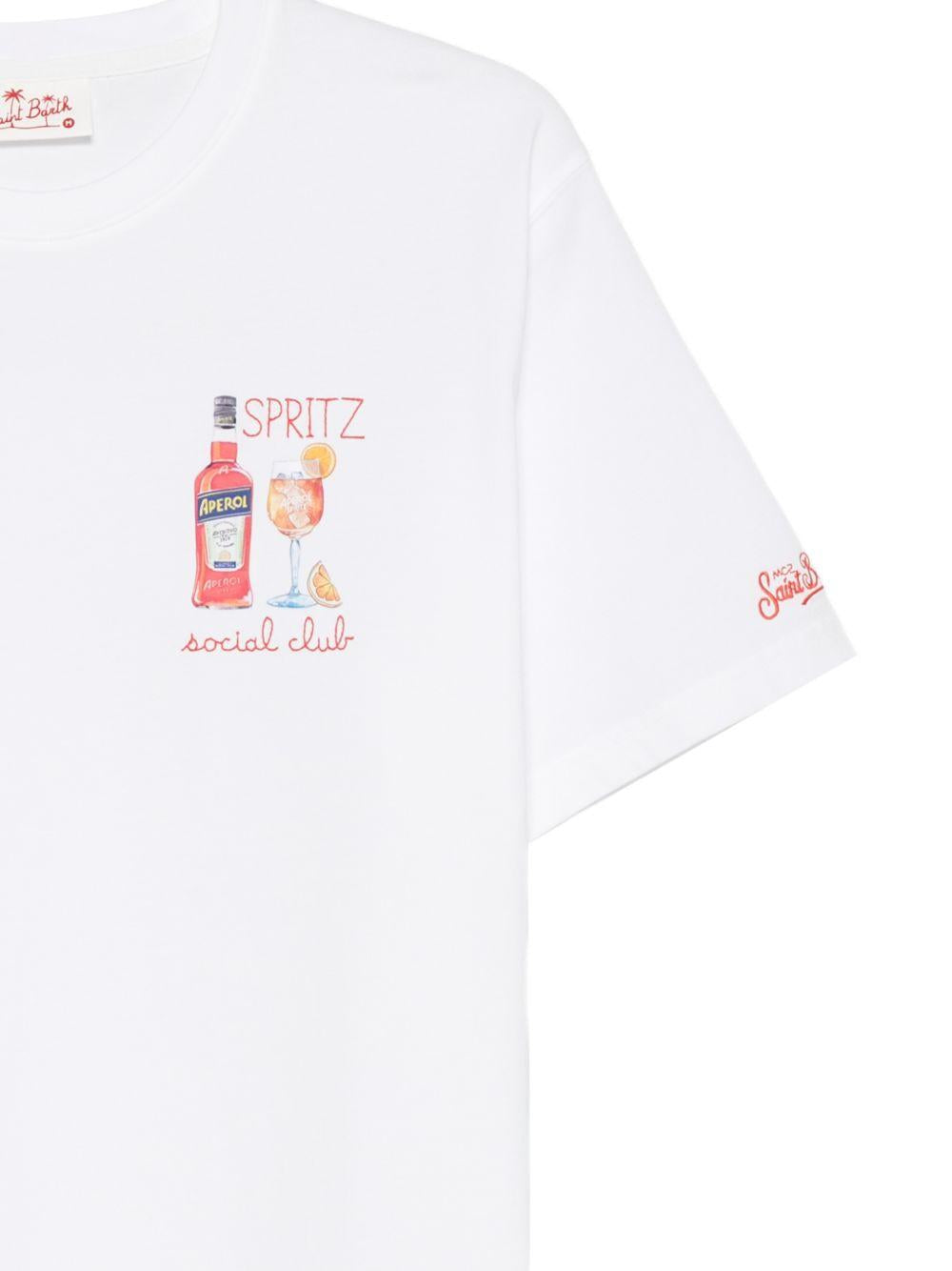 T-shirt bianca con stampa grafica 