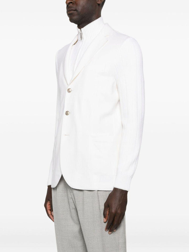 Blazer monopetto bianco avorio 