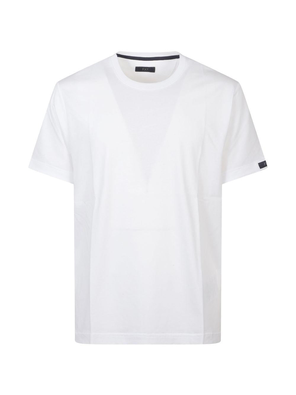 T-shirt girocollo bianca 