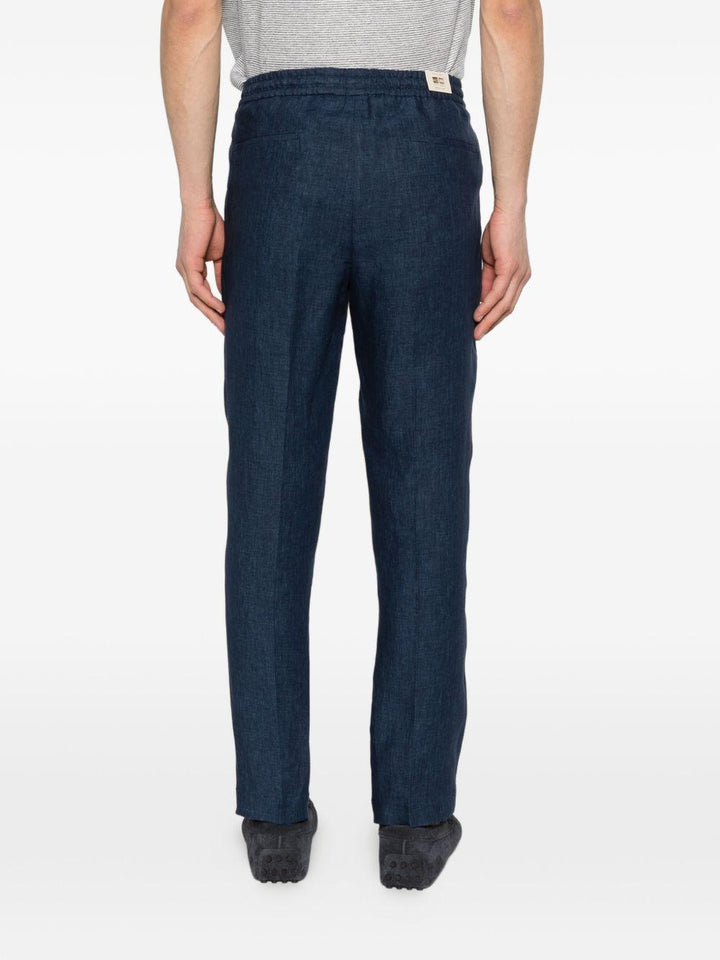 Pantaloni Wimbledons blu con coulisse 