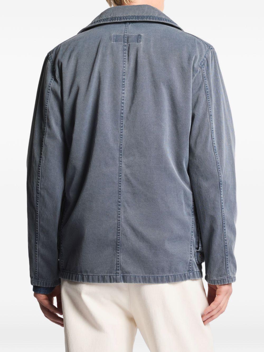 Caban blu navy con colletto 