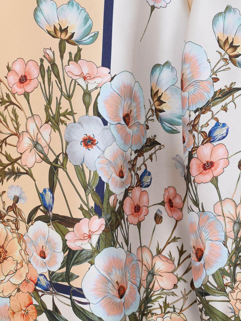 Camicia a fiori a maniche lunghe 