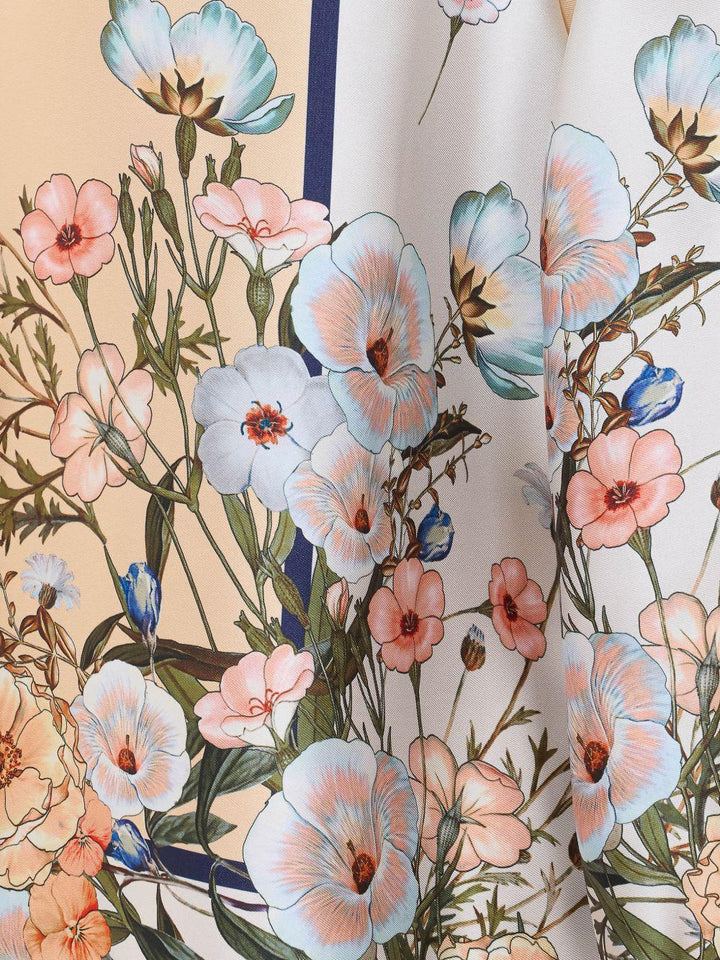 Camicia a fiori a maniche lunghe 