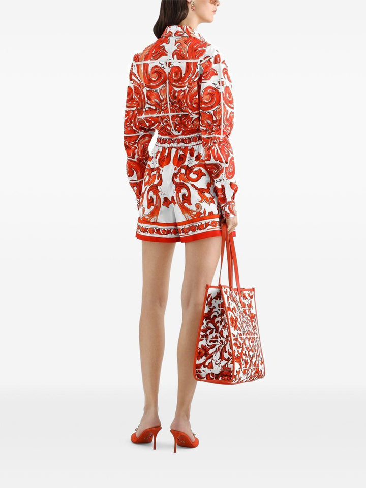 Shorts con stampa Maiolica 