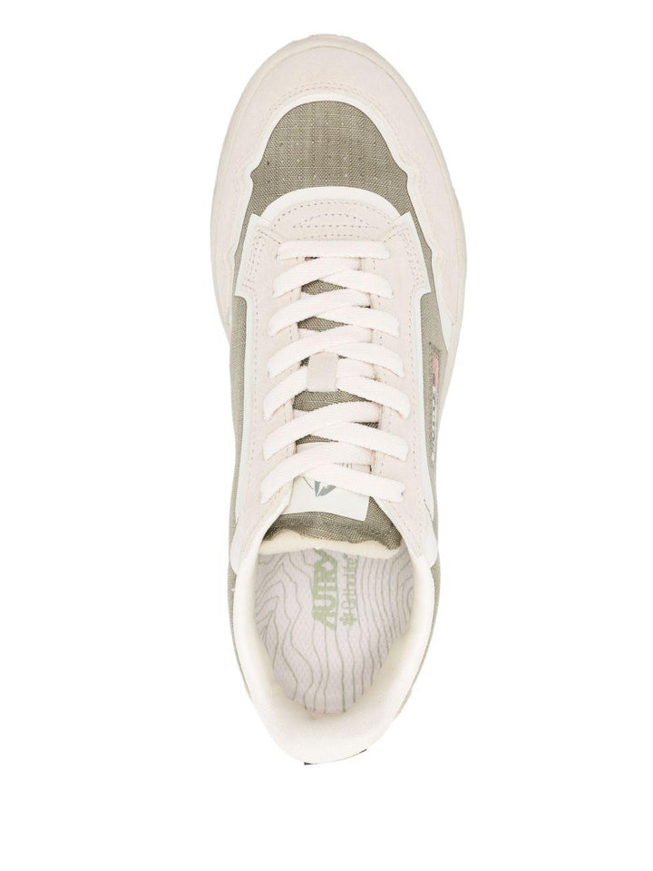 Sneaker bianche/verde oliva wildpace 