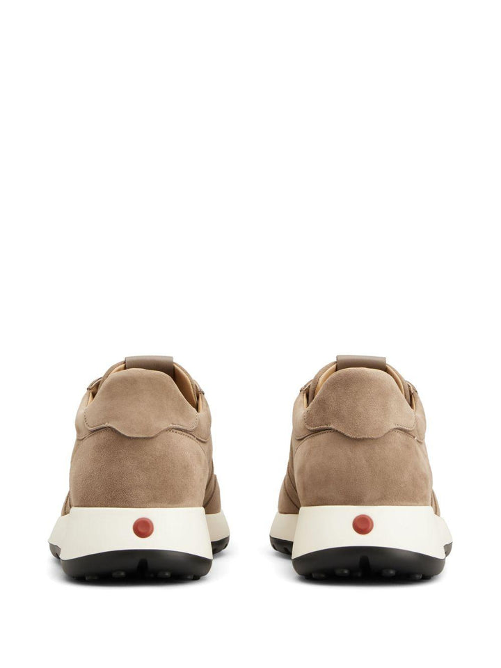 Sneakers in pelle scamosciata beige 