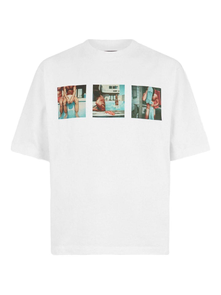 T-shirt bianca Tom Bianchi con stampa grafica 
