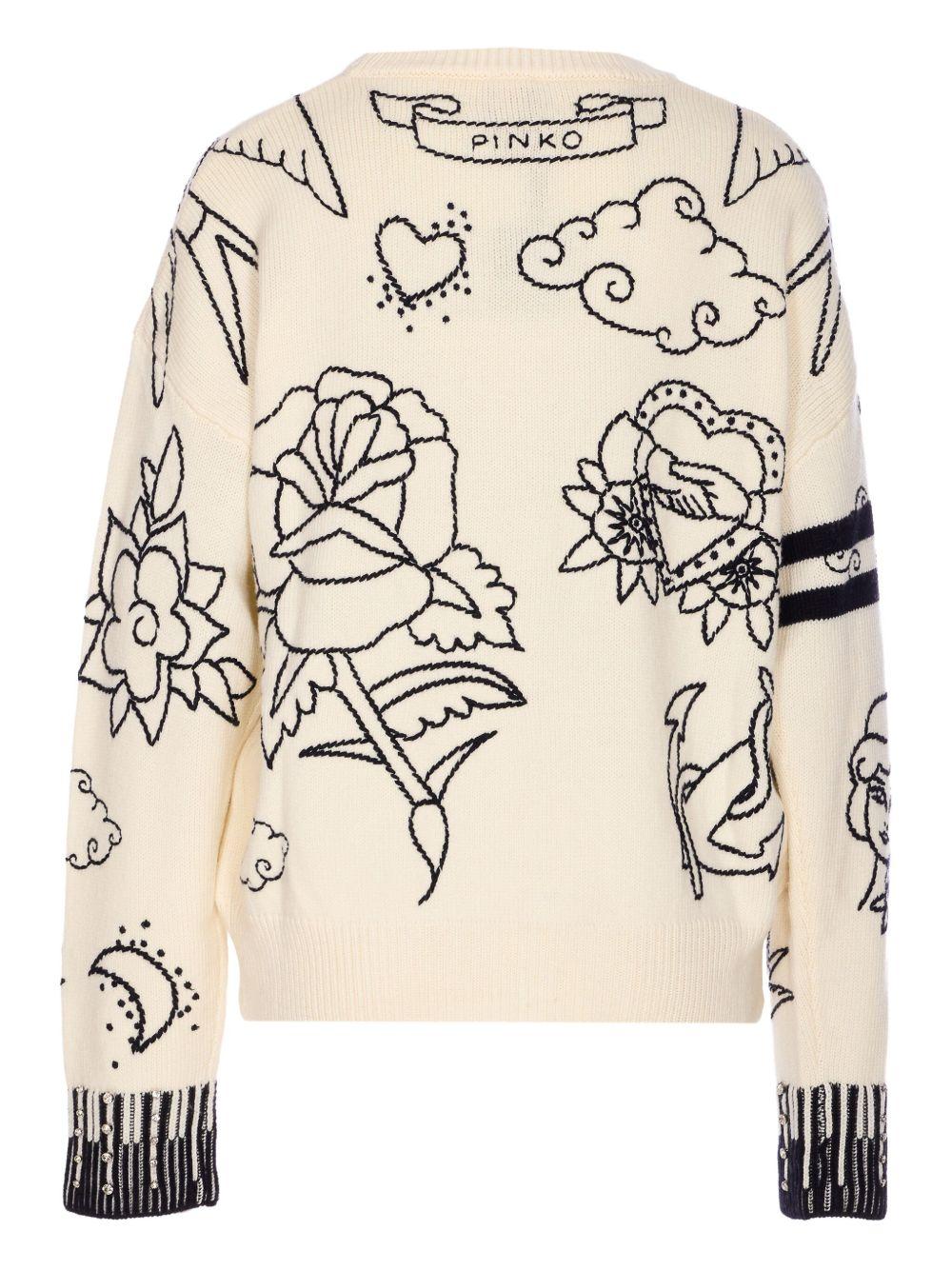 Maglione con ricamo 