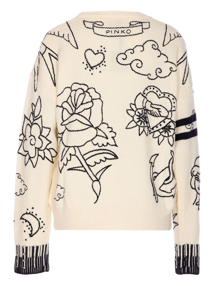 Maglione con ricamo 