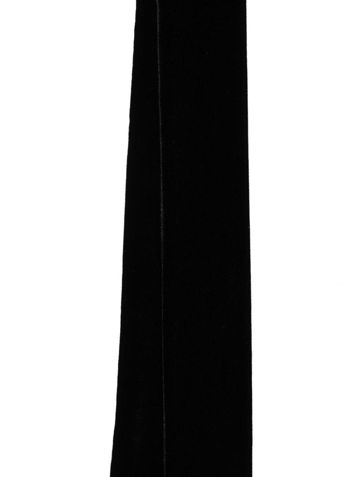 Sciarpa nera in velluto 